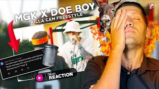 IT&#39;S GETTING EMBARRASSING NOW!! MGK X Doe Boy - Killa Cam Freestyle (Reaction)