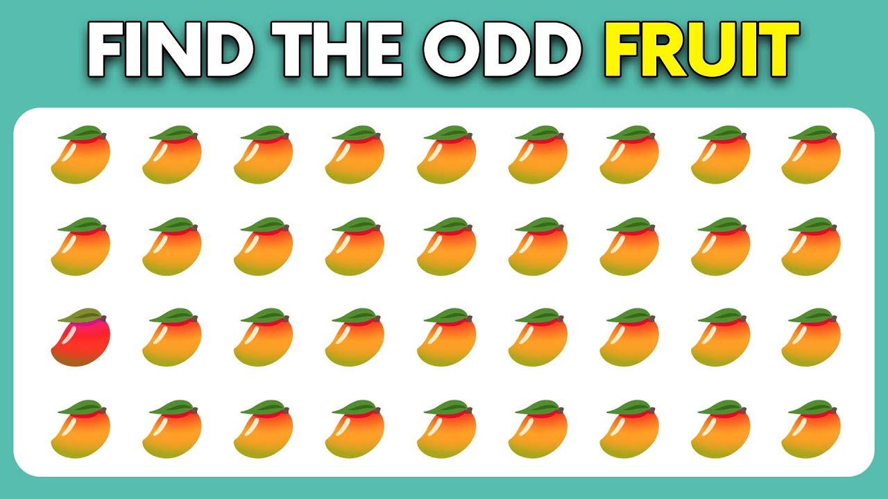 Find the ODD One Out - Fruit Edition 🍓🍑🍍| Curio Quiz