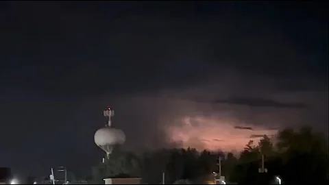 Heat lightning in Plattsburgh, New York