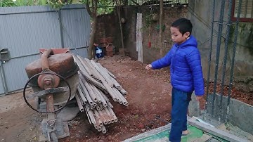 HOÀN THÀNH ĐỔ BÊ TÔNG MÓNG NHÀ Đức Trí Dũng! Bé Đức Tận mắt Khám Phá Công Trình Xây Nhà tránh lụt!