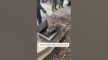 How to recycle lithium batteries? | Crushing | Separating #machine