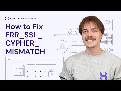 How to Fix ERR SSL VERSION OR CIPHER MISMATCH Error