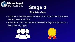 Welcome to the Global Legal Hackathon 2019!