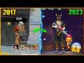FREE FIRE PLAYERS 2017 VS 2023⚡⚡ M8N OLD vs NEW | Free fire