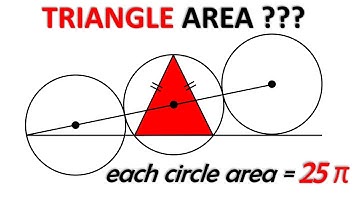 Isosceles Triangle Formed by 3 Circles — Can YOU Solve It?