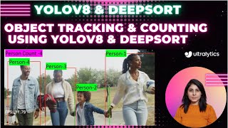 Object Tracking and counting  using YOLOv8 and DeepSORT | Counting Persons