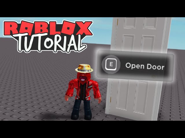 How to make press E to open Door in Roblox Studio! 