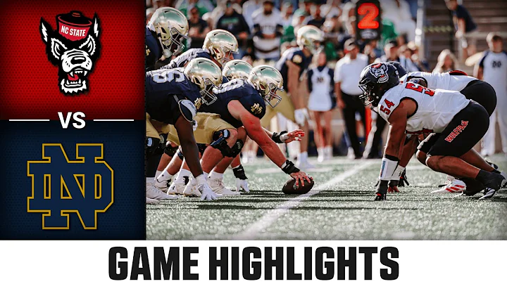 NC State vs Notre Dame Game Highlights | 2025 ACC Football