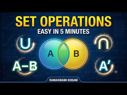 Mengenoperationen in 5 Minuten erklärt | Vereinigung, Schnittmenge, Differenz & Komplement