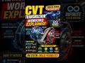 CVT Transmission Explained in 10 Seconds ⚙️ | #Shorts