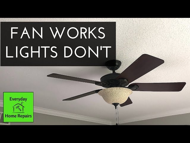 Hunter Fan Lights Don T Work Quick