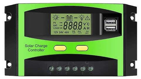 MOHOO Solar Charge Controller, 30A Solar Charger Controller, 12V/24V Solar Panel - Overview