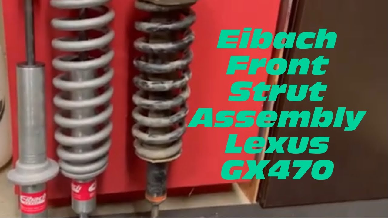 Assembling front struts with OEM top hats Eibach Pro Truck lift Lexus