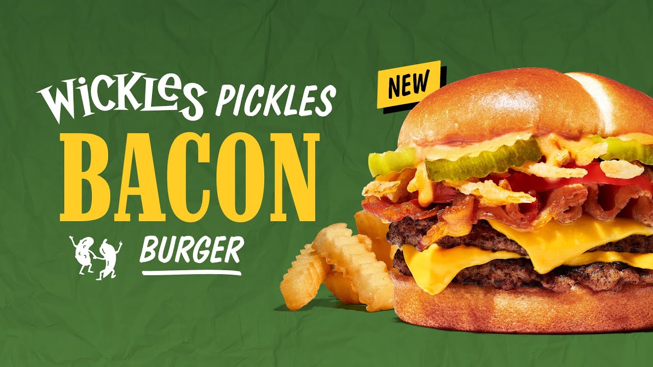 Jack S Wickles Pickles Bacon Burger