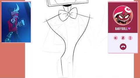 Hazbin Drawing with Valentino (REUPLOAD) credit to @SpindleHorse and @PrimeVideo 