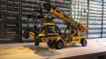 Lego Technic Reach Stacker 42009 B Functions