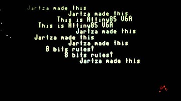 OctaPentaVeega - 32*16 characters VGA on Attiny85