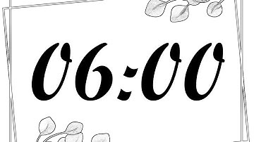 6 Minute Timer | 360 Second Timer | 6 Minute Countdown with Music