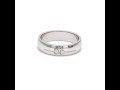 360 Degree View of Customised Sound Wave Platinum Rings for Women JL PT 586
