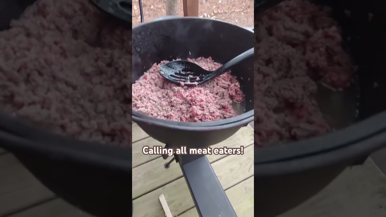 Calling all carnivores! EPIC meal on the rocket stove! 