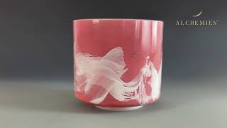 Rhodochrosite Alchemy™ Crystal Tones® Quartz Singing Bowl 8" F#+50