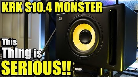 YOU NEED THIS SUB! | NEW KRK S10.4 SUBWOOFER REVIEW