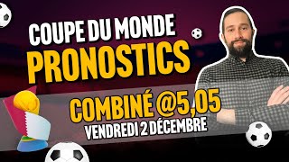 Pronostic Coupe du Monde 2022 : Combiné Brésil Cameroun, Portugal Corée, Ghana Uruguay @5,05 !