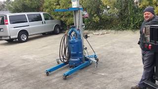 Genie 800 lbs 15 ft High Material Lift Personal Portable Forklift Hoist SLA-15