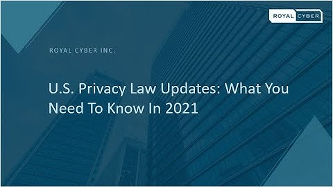 US Privacy Law Updates: What You Need to Know in 2021 |Data Protection Laws | Data Governance/ CCPA