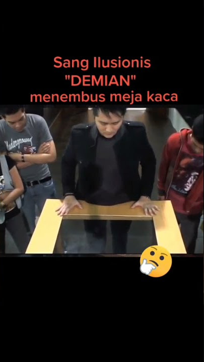 DEMIAN menembus kaca  #demianaditya #sulap #pesulapmerah #deddycorbuzier #viral #video