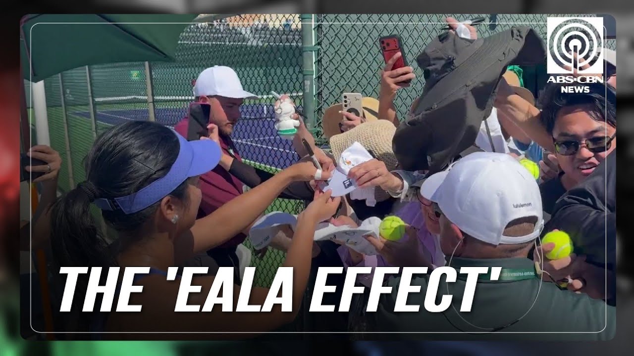 Tennis: 'Eala effect' seen at Indian Wells as fans show up to watch Alex in practice | ABS-CBN News