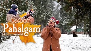 Our First Snowfall | Pahalgam, Kashmir | Cinematic short film @PriyaAndShuvrodeep