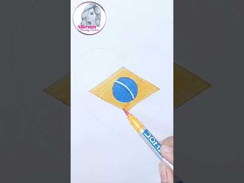 Brazil Flag Drawing
