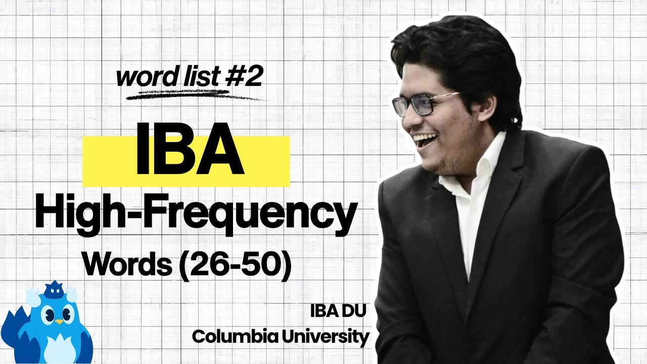 IBA High-Frequency Word List 2 (Words 26-50) | English | Vocabulary Prep for IBA & BUP Admission