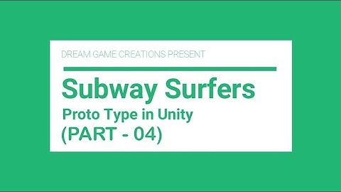 (Part_4) Prototype - Hyper-casual Game in Unity - Tutorial - In Hindi - Subway Surfers