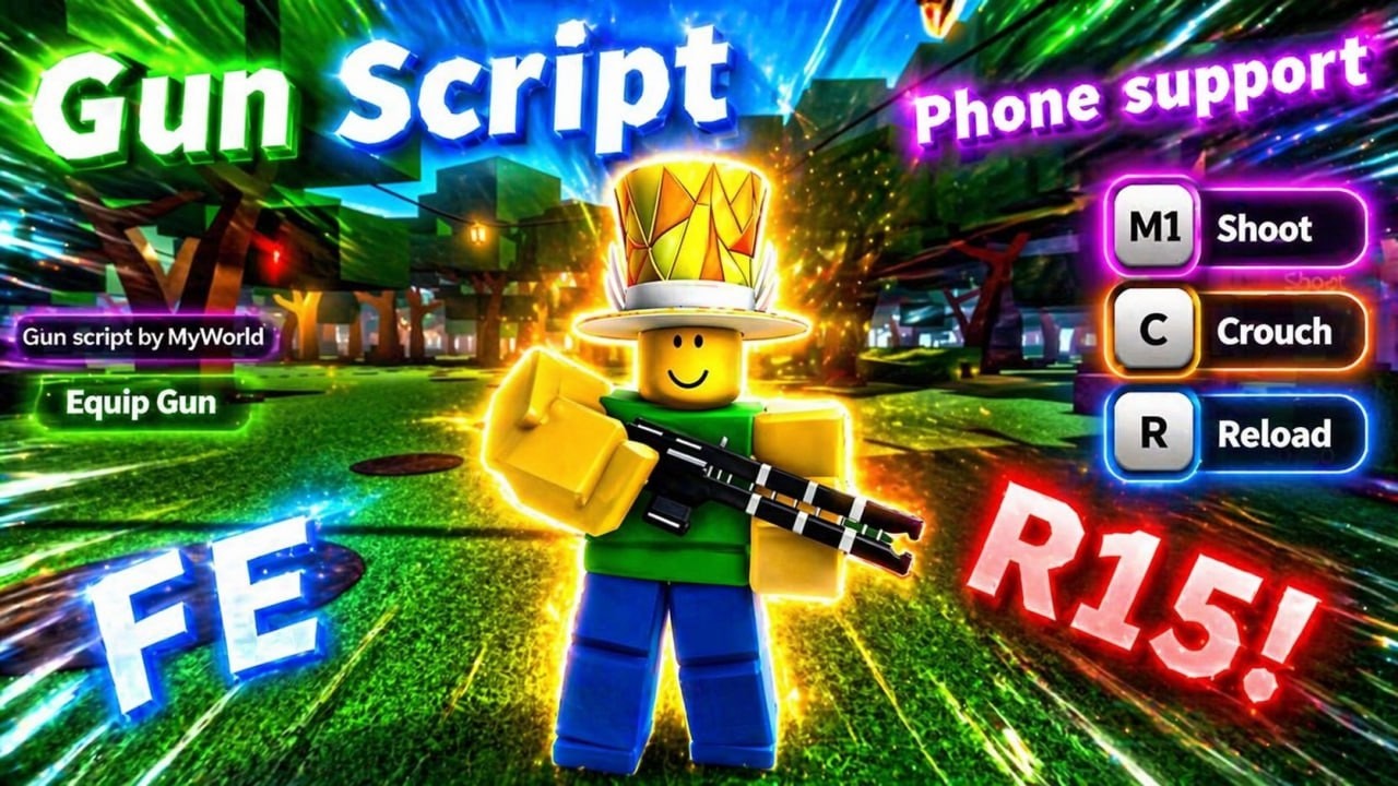 [Fe] Gun Script Showcase - ROBLOX EXPLOITING - YouTube
