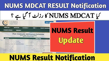 NUMS MDCAT Result 2022|NUMS MDCAT 2022 Result|NUMS MDCAT Result Announced|HammadSpeaks