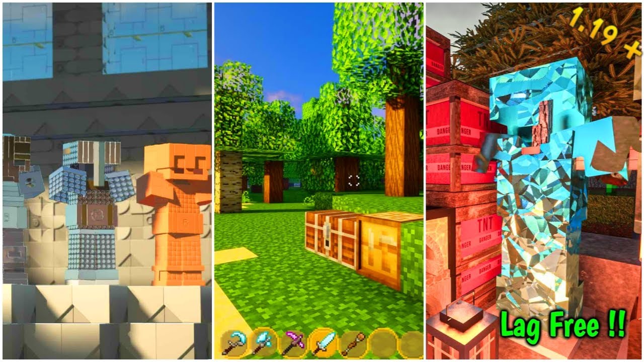🔥 Top 3 PvP Best Texture Pack For Minecraft PE 1.19 || PVP Texture For ...