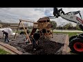 Play Set Reveal, Basketball Hoops Down &amp; Planting Big Trees! 🙌😍🌲 // Garden Answer