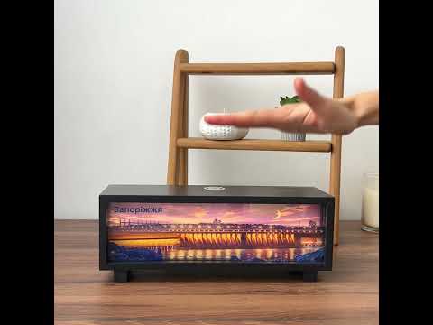 Нічник-панорама "Запоріжжя", чорний (LED, Акумулятор, USB Type-C), видео 1