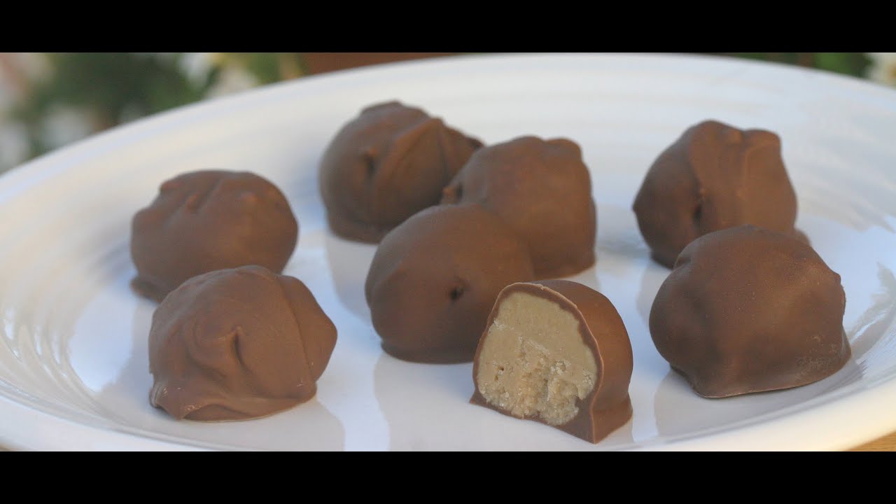 Easy Chocolate Peanut Butter Balls (Buckeyes). So Melt In Your Mouth! by Rockin Robin