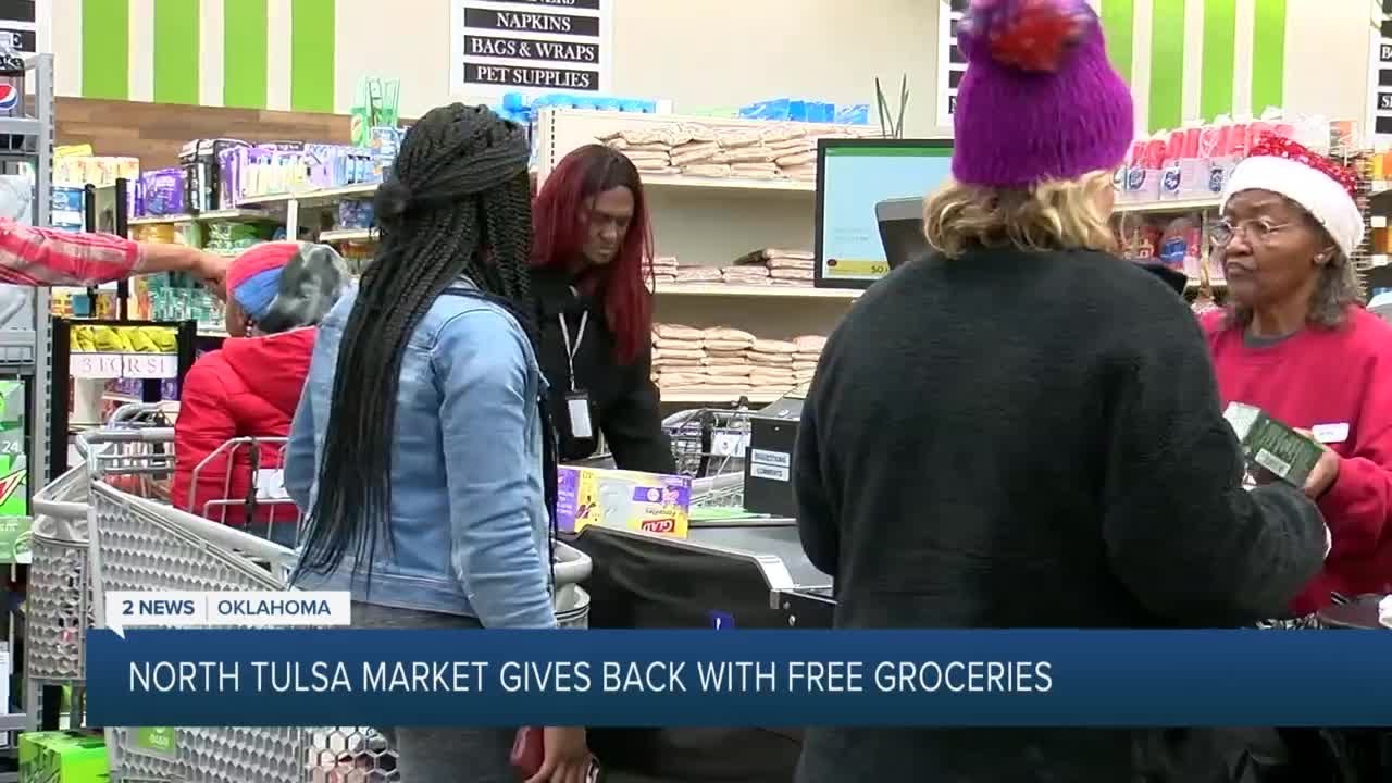 North Tulsa market gives back with free groceries YouTube