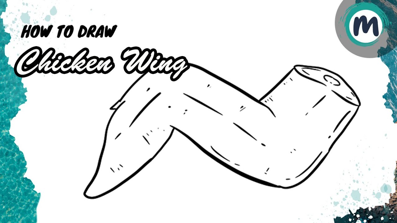 How to Draw Chicken Wing Easy YouTube