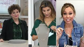 Diamonique 27 Convertible Gles Chain & Necklace On Qvc