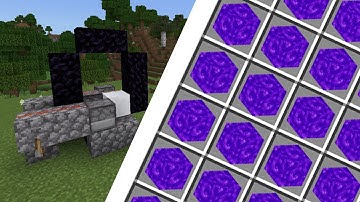 Nether Portal Block Farm 100% in Survival! Minecraft (Tutorial ) MCPE, xbox one, ps4, windows 10