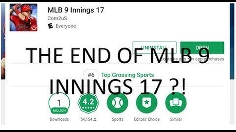 THE FINALE OF MLB 9 INNINGS 17?! What Will Happen if I Reinstall the Game?