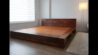 Here's a short video of our recent king size bed frame build project.
this was made from rough pine for the head and end, cherry si...