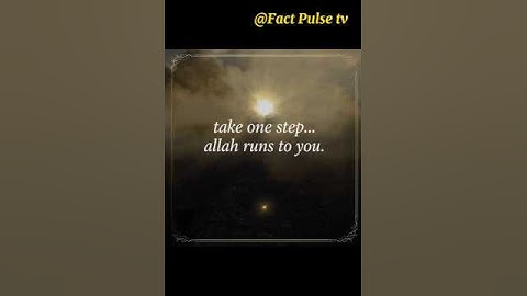 One Step to Allah, and He Comes Running to You #forgiveness
