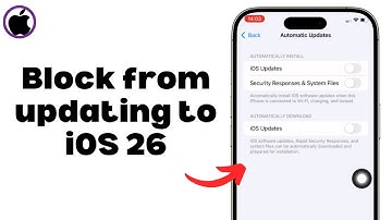 How to Block your iPhone from updating to iOS 26