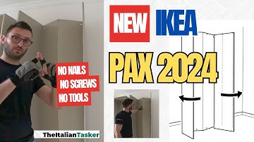 How To Assemble IKEA PAX 2024 Wardrobe | No Nails, Screws Or Tools Needed!